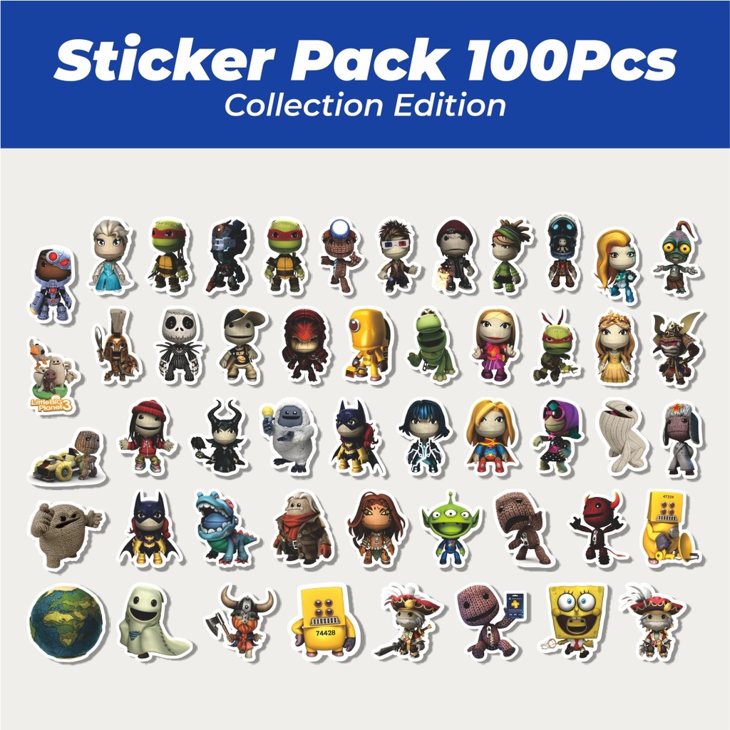 

Hot Game Series Little Big Planet Character Mix 2 Lucu Anti Air Stikers Berperekat Waterproof Sticker Decal Buat Motor Helm Buku Journal Koper Casing HP Laptop Botol Minum