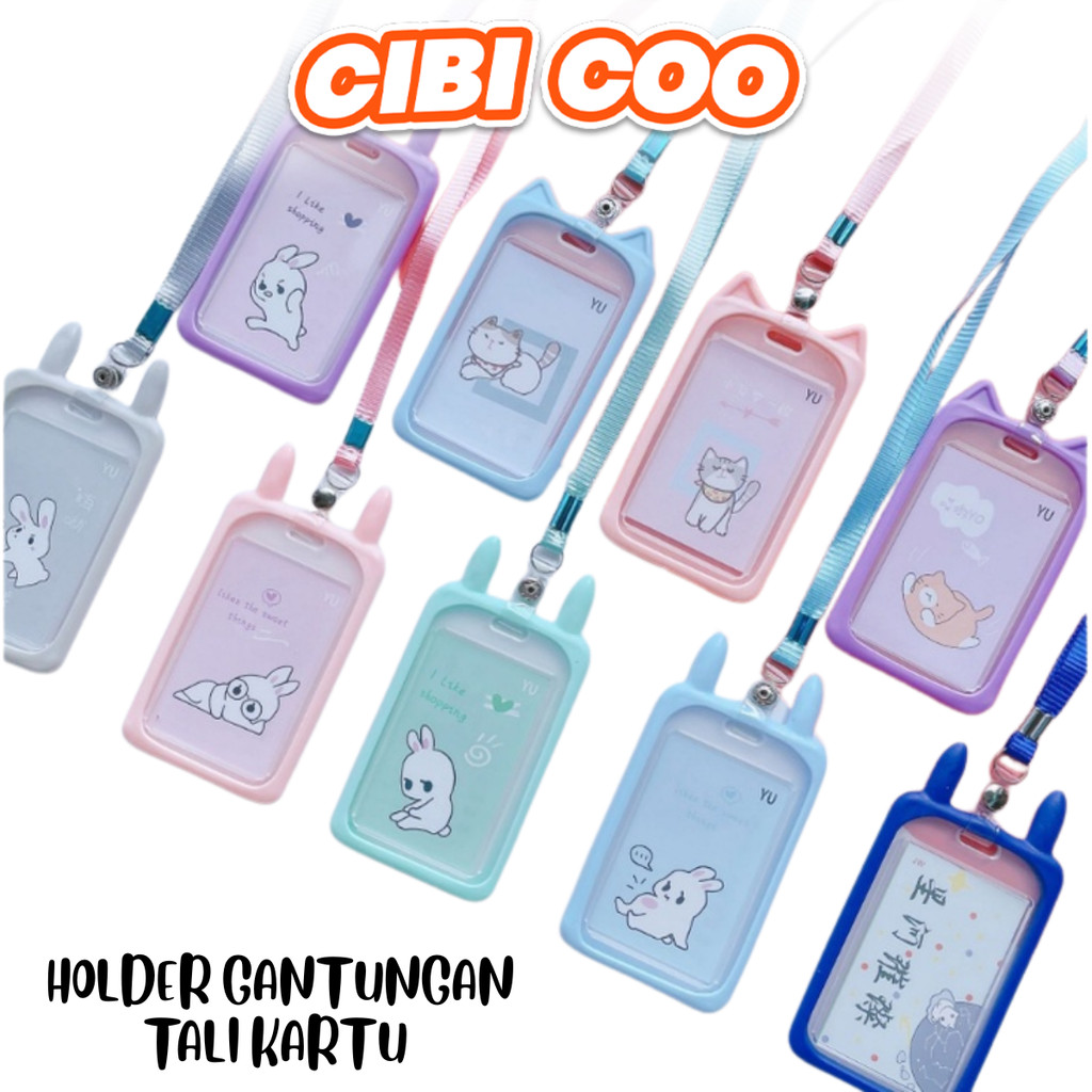 

CIBICOO HOLDER GANTUNGAN TALI H497 KARTU AKSES KANTOR MRT BUSWAY LANYARD CARD HOLDER MOTIF KUCING