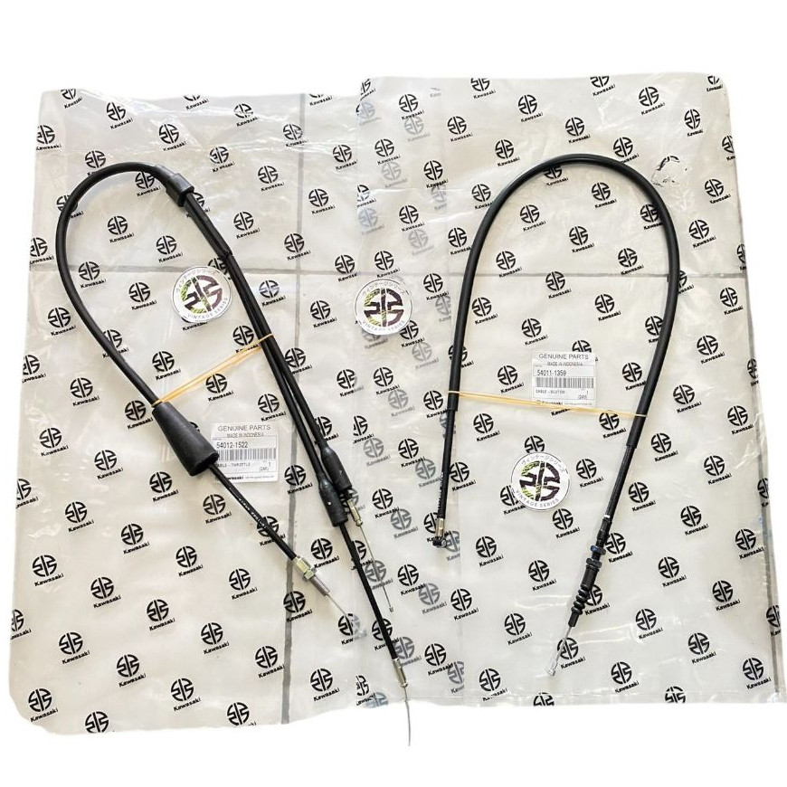 KABEL GAS 1522 DAN KABEL KOPLING 1359 NINJA STANG PIPA ORIGINAL GENUINE PARTS