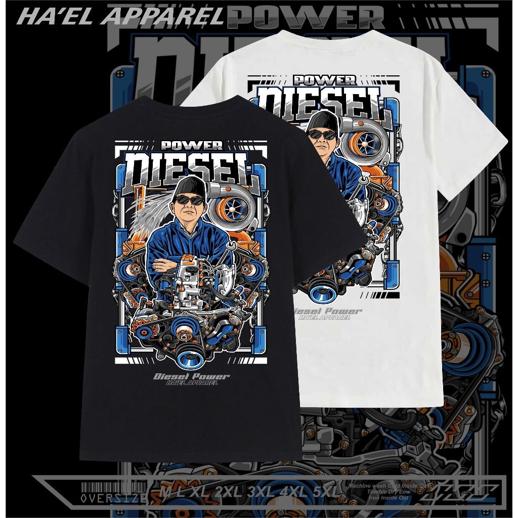 KAOS " DIESEL POWER Original Ha'el " Engine power " BAJU DIESEL | KOAS RACING | KAOS DISTRO