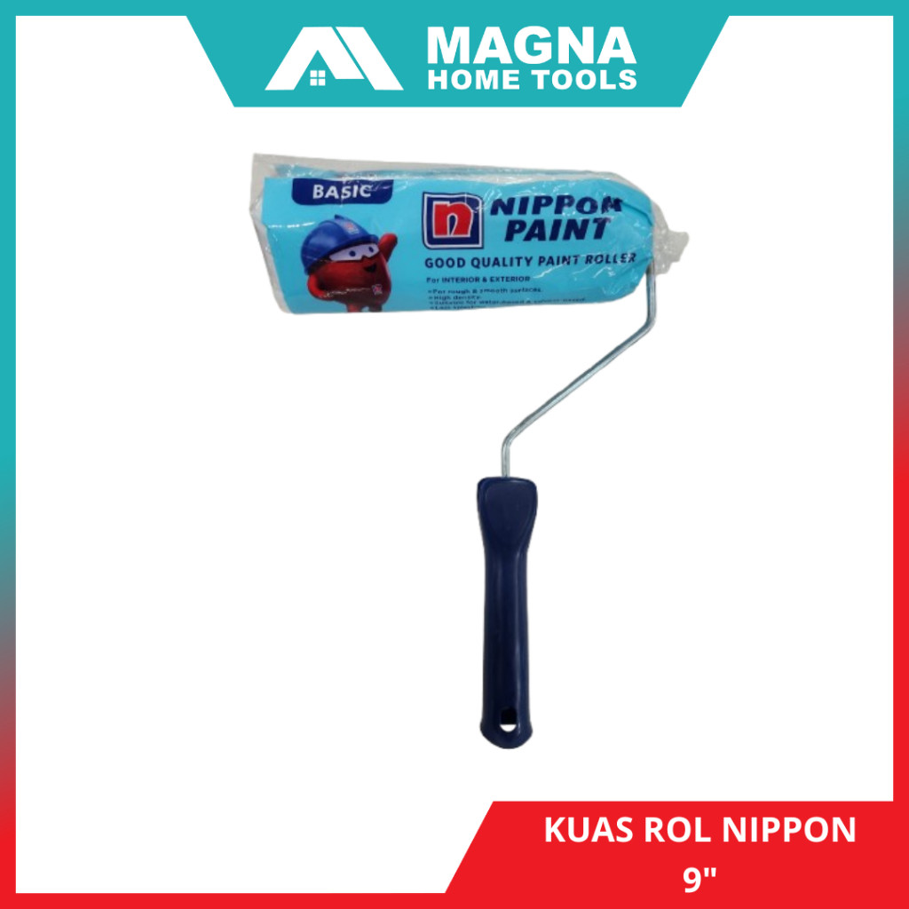 

KUAS ROL / ROLL CAT TEMBOK NIPPON PAINT 9" INCH BASIC BIRU / PREMIUM KUNING / BUDGET HIJAU / REFILL