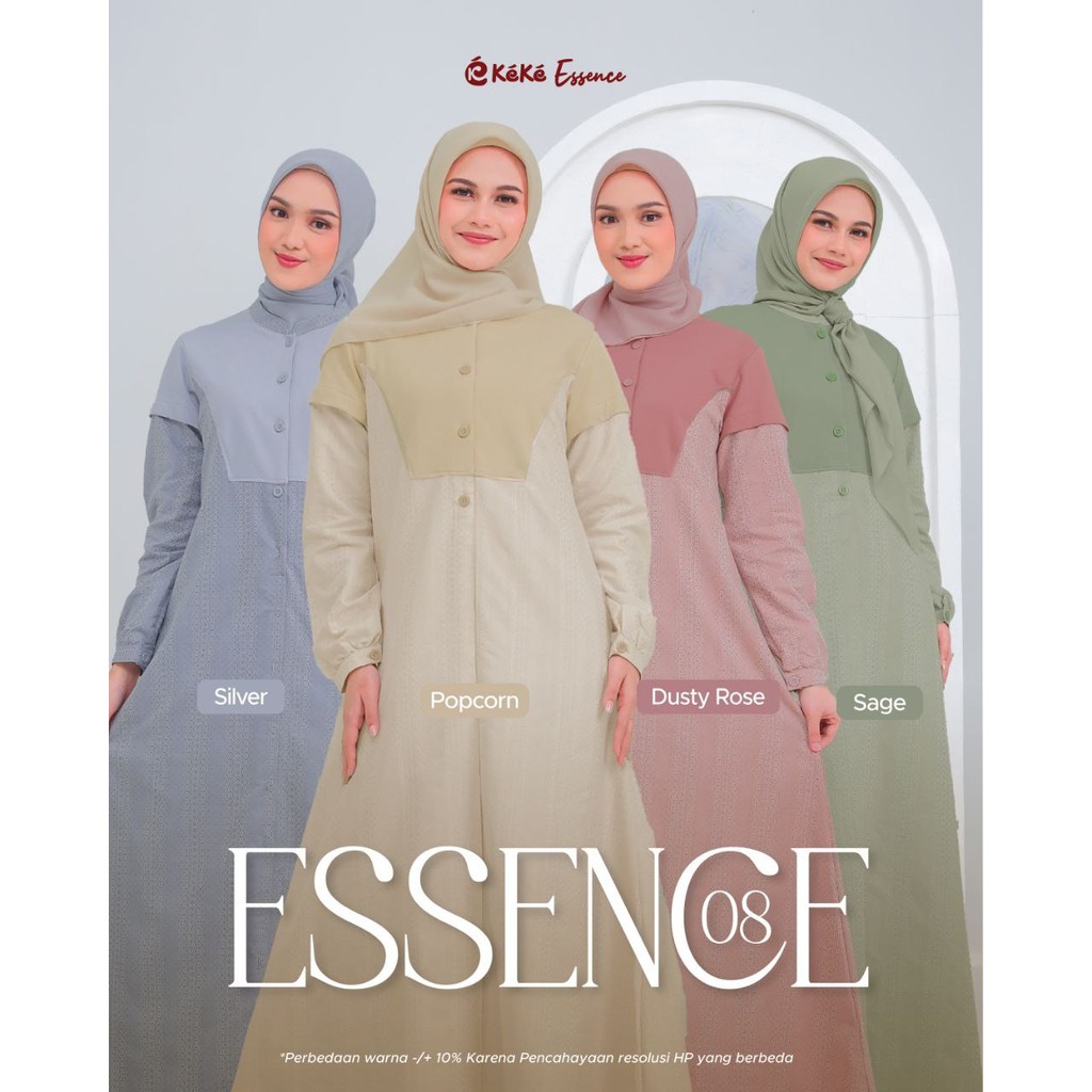 Gamis keke Essence 8 (Gamis katun premium)
