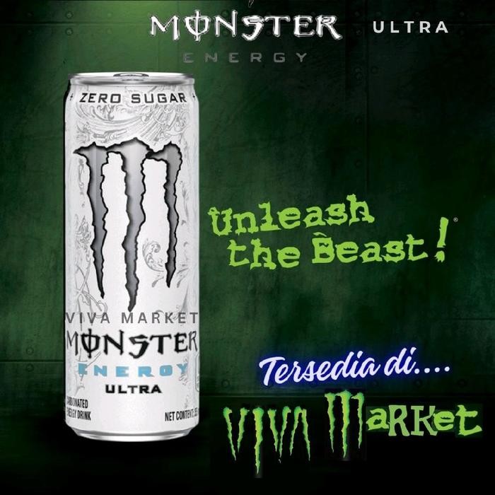 

Monster Energy Drink Ultra 355ml. Zero Sugar. Minuman Energi