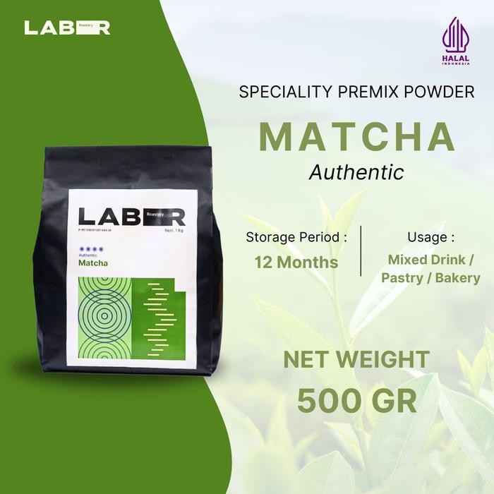 

LABR Matcha Powder Authentic - Bubuk Matcha Premix Powder - 500 gram