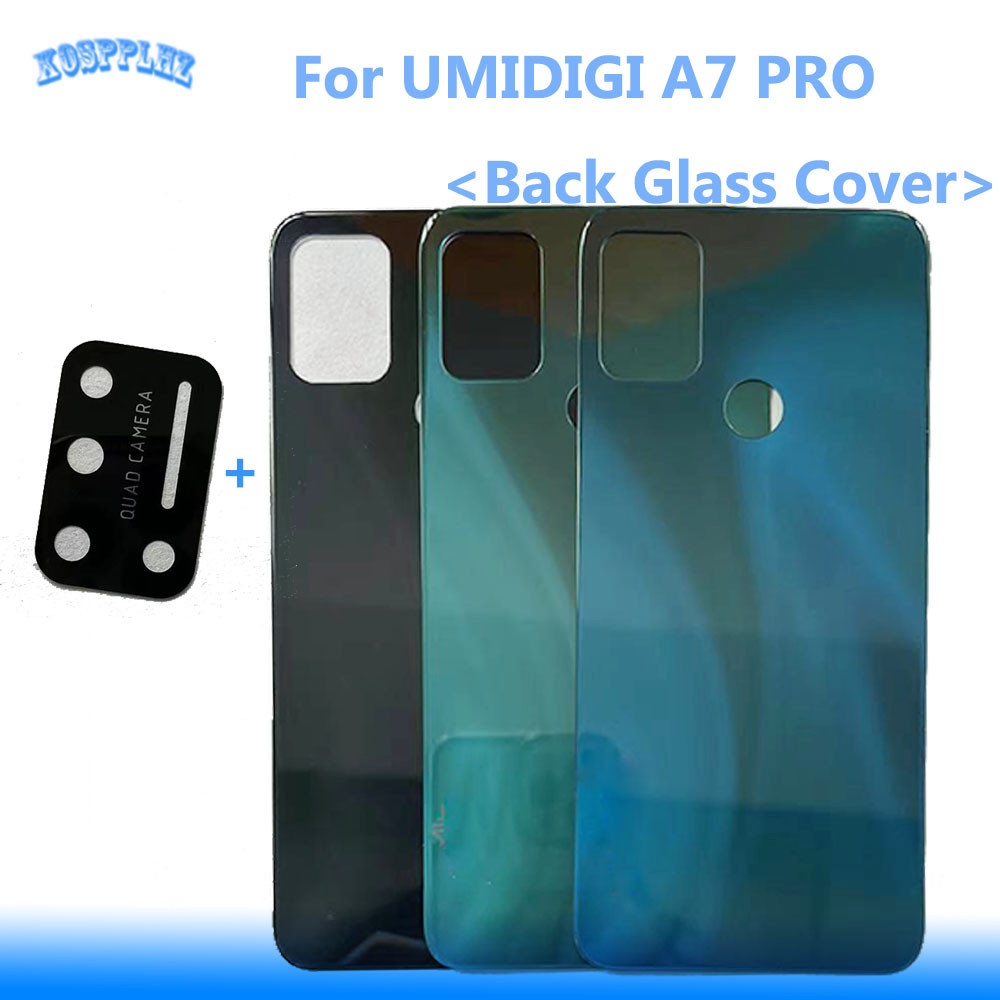 100% New Glass For UMIDIGI A7 Pro Back Glass Battery Cover Repair Parts UMIDIGI A7 Pro Batttery Glas