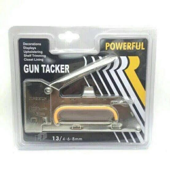 

[STOK TERBARU] Berkualitas Staples Tembak Gun Powerfull 13/4-6-8mm - Gun Tacker Paling Larish