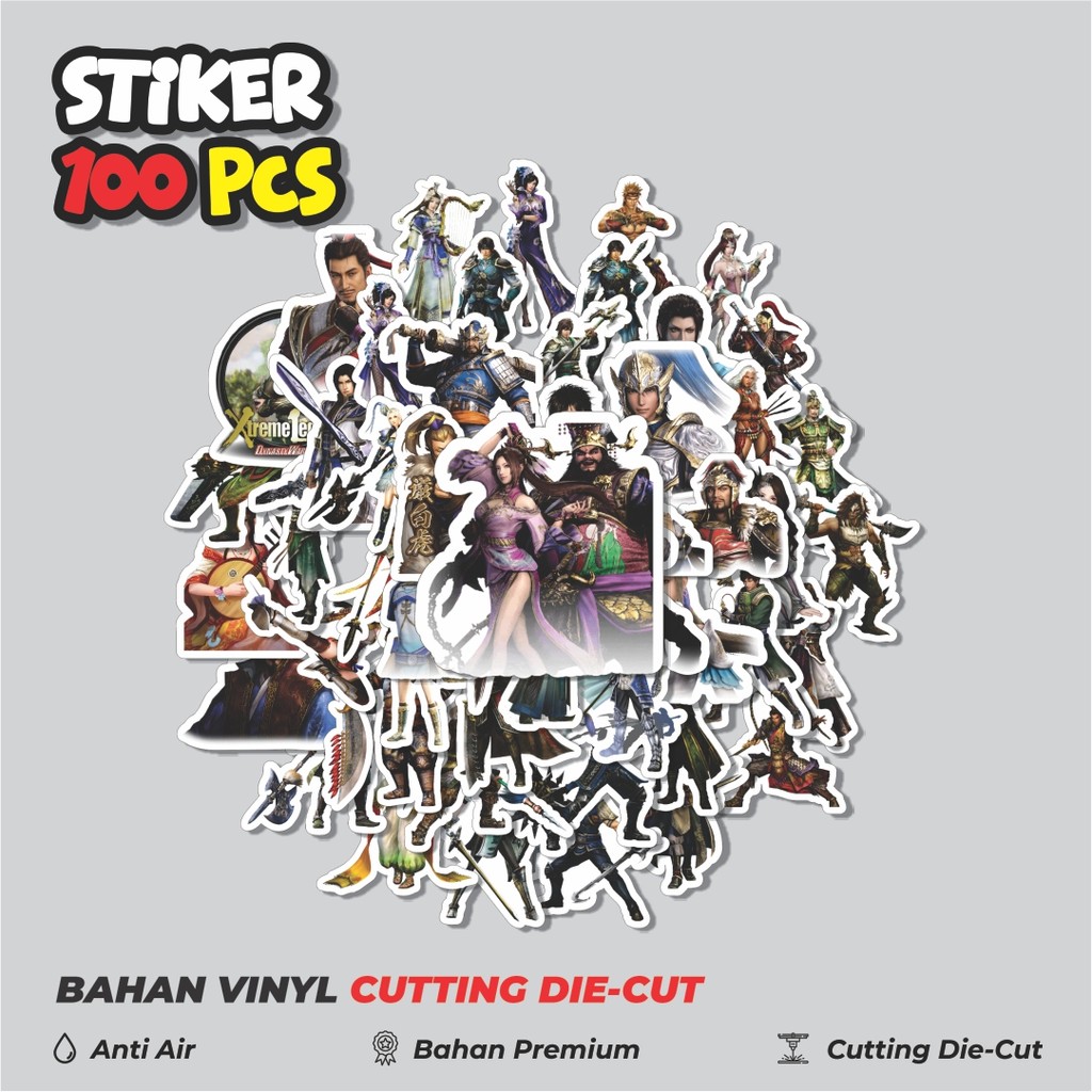 

Terbaru! 50 pcs Stiker Gamae Series Dynasty Warriors Character Mix 1 Dekorasi Lucu Kreatif untuk Notebook, Skateboard, HP