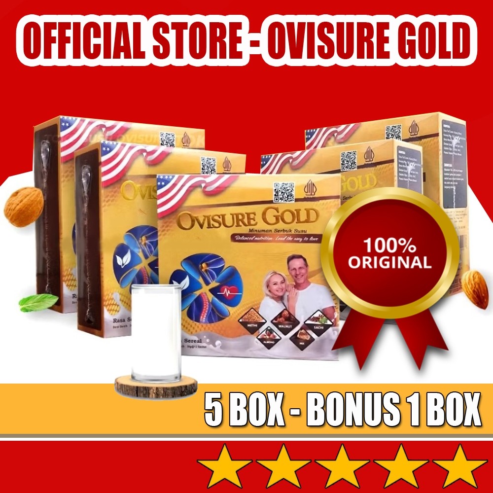 

PAKET 5 BOX OVISURE GOLD MILK SUSU OBAT TULANG DAN SENDI YG SEHAT 100% ORI