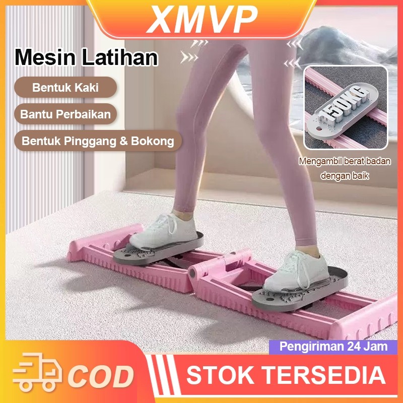 XMVP Dapat Dilipat Mesin Ski Alat Fitnes 2 IN 1 Alat Olahraga Fitness Alat Olahraga Di Rumah Latihan