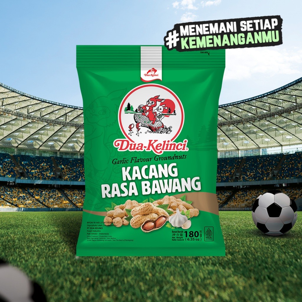 

DUA KELINCI Kacang Rasa Bawang 180 gr - isi 2 Pcs