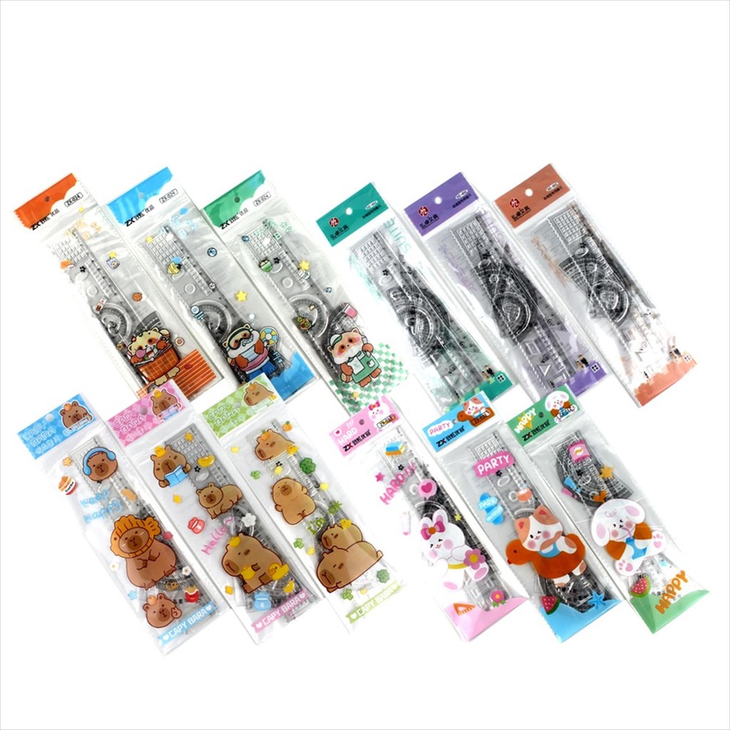 

♚Penggaris SET Karakter Penggaris Fancy 4in1 20cm 028♚