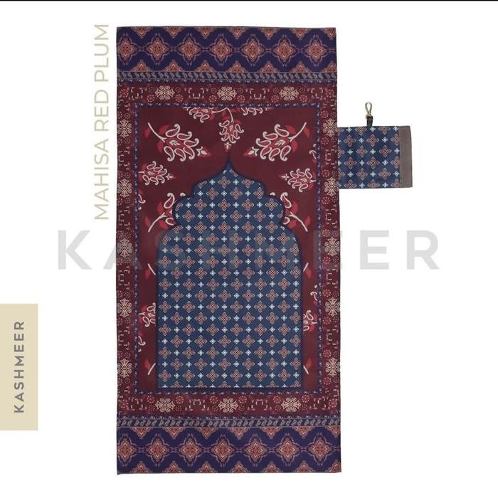 

^_^ Sajadah pocket kashmeer / sajadah kashmeer /sajadah traveling Hampers - mahisa red plum V$