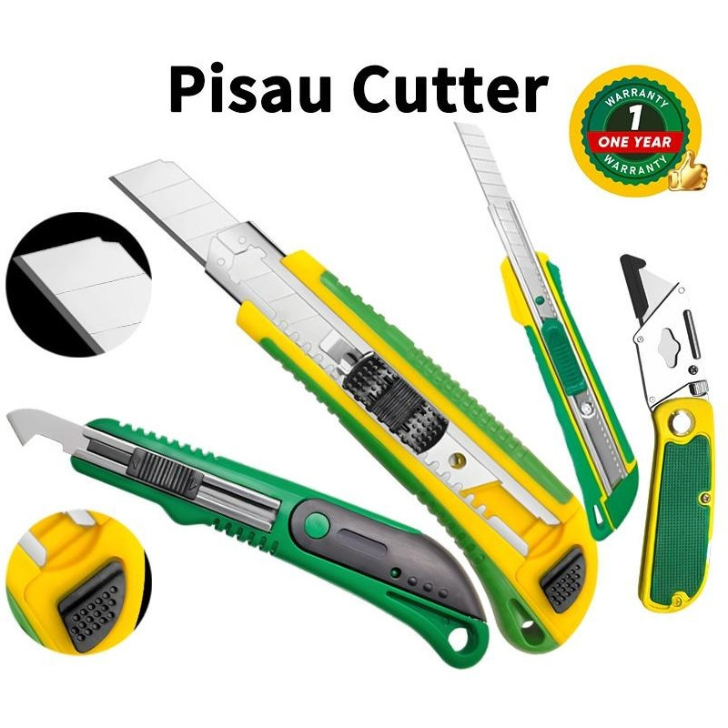 

Pisau CUTTER Serbaguna Pemotong 150mm x 25/30/35/40/45mm Ukuran Lengkap Betis Aluminium/Feibao