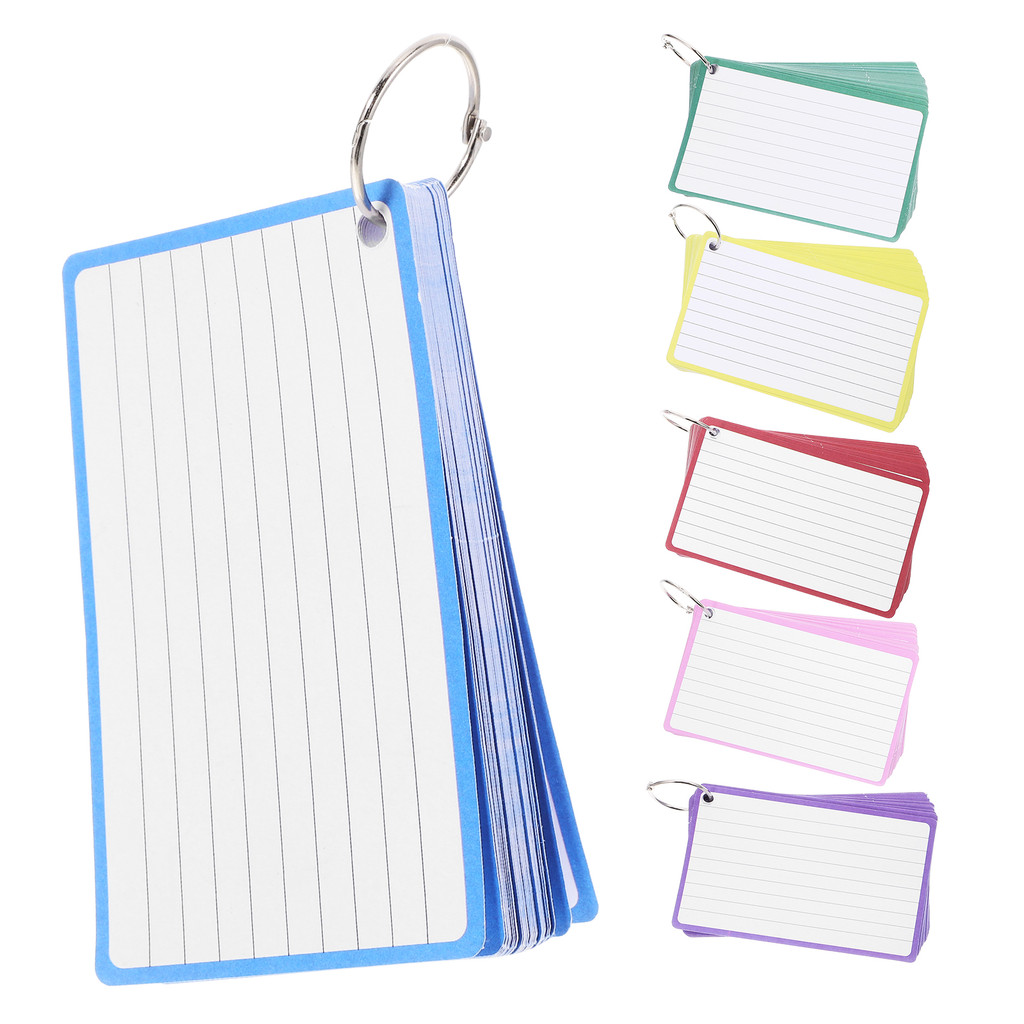 

Word Cards Index Note Pads Notebook Notepads Paper Meeting Record 6 Books Horizontal Lines Flash Studying Students Memo Speech