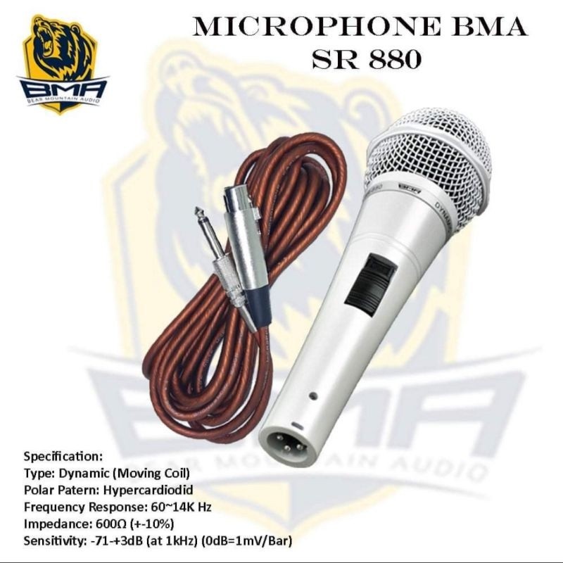 michrophone mic kabel BMA SR 880