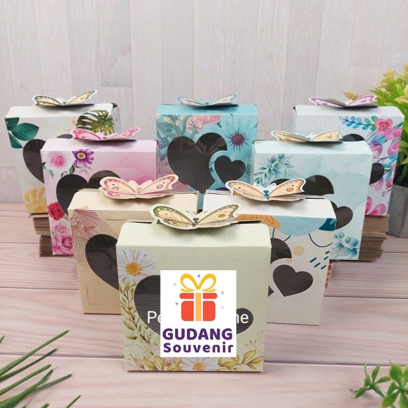 

50 Pcs , Box Kemasan Souvenir / Box Duplex, 10×10×4 Cm harga Murah