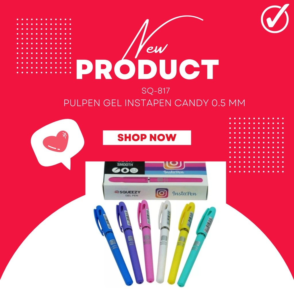 

Pulpen Gel Ipen Candy 0.5mm Murah 1 Lusin / Pack Gel Pen Lancip Smooth Writing