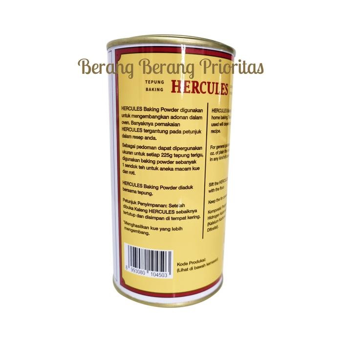 

Promo Hercules Baking Powder 450 gr Tepung Pengembang Kue BAKELS