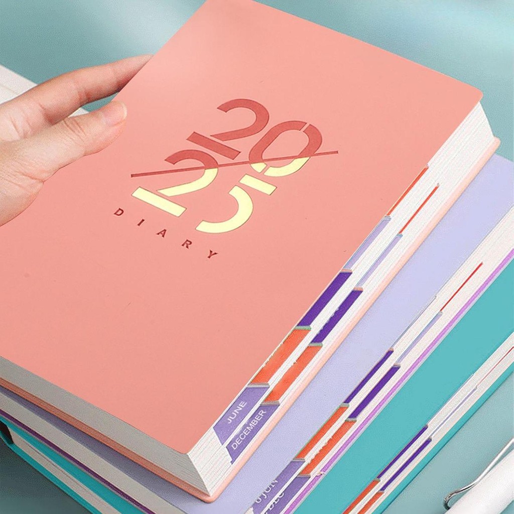 

2025 Planner Notebook A5 Size Stationery Supplies Spanish Appointment Organizer Weekly Planner for Studio School Business Office