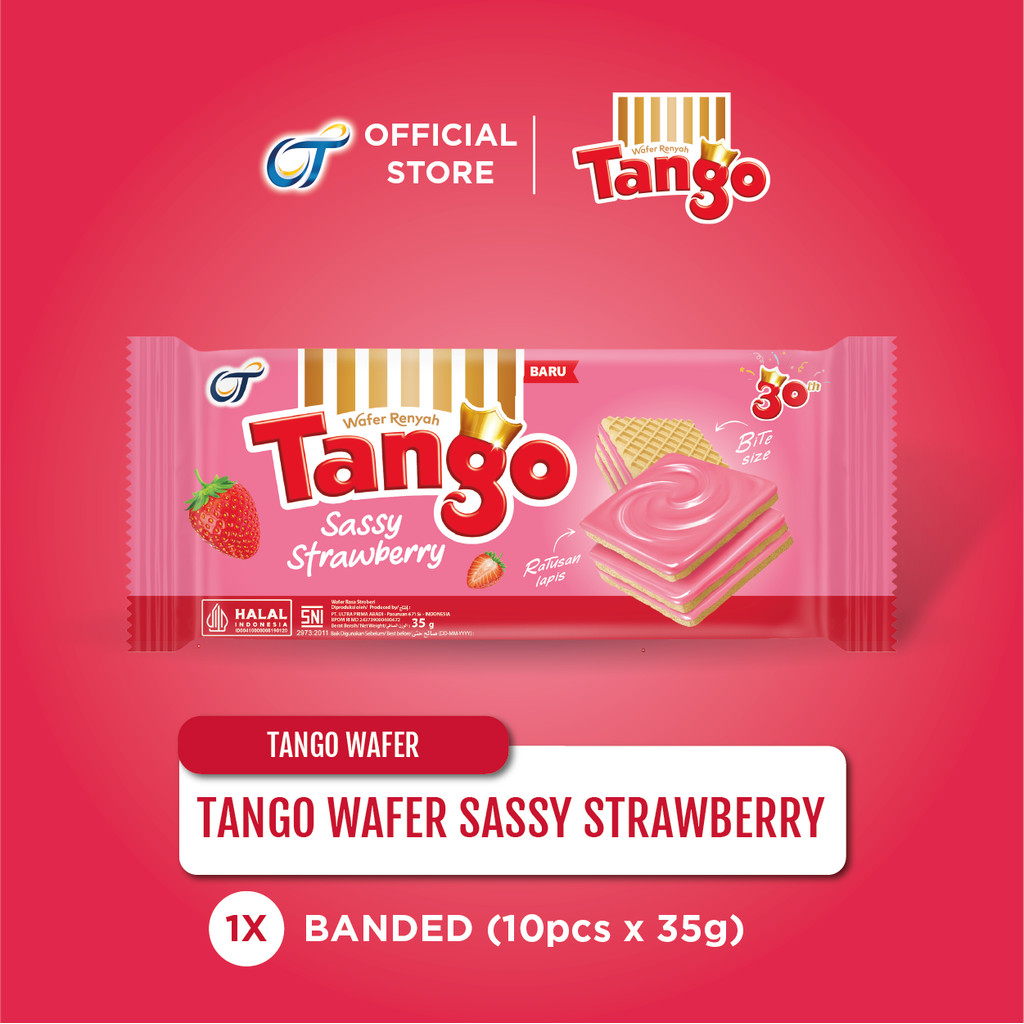 

Tango Wafer Sassy Strawberry - 35gr [10 Pcs x 35gr]