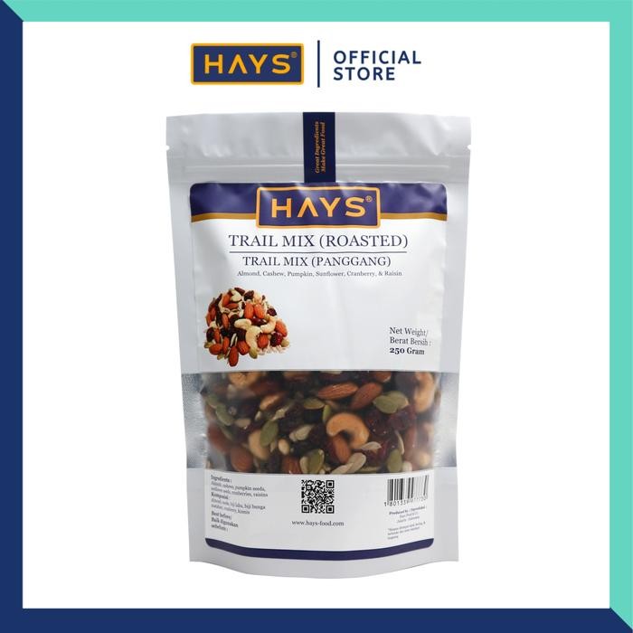 

TRAIL MIX 250 GRAM Almond Mede Cranberry Kismis Pumpkin Sunflower HAYS