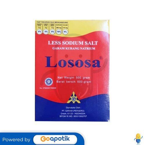 

Promo LOSOSA GARAM KURANG NATRIUM 500 GRAM BOX