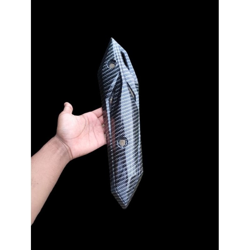 Tutup tameng knalpot beat 2020 deluxe carbon glossy VARIASI99PART