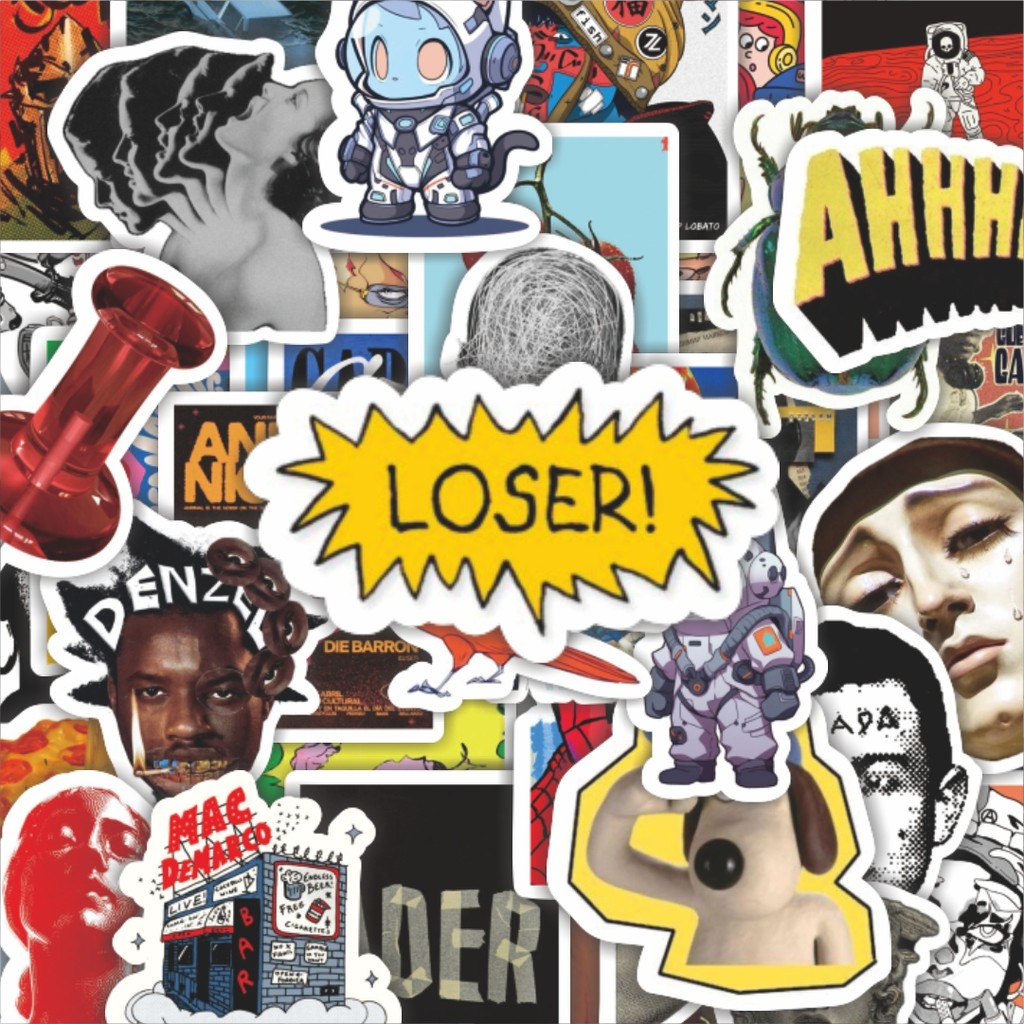 

100PCS Lucu Stiker Random V11 Stiker Aesthetic Stiker Anti Air Stikers Berperekat Waterproof sticker decal buat Motor Helm Buku Journal Koper Casing HP Laptop Botol Minum Hadiah anak