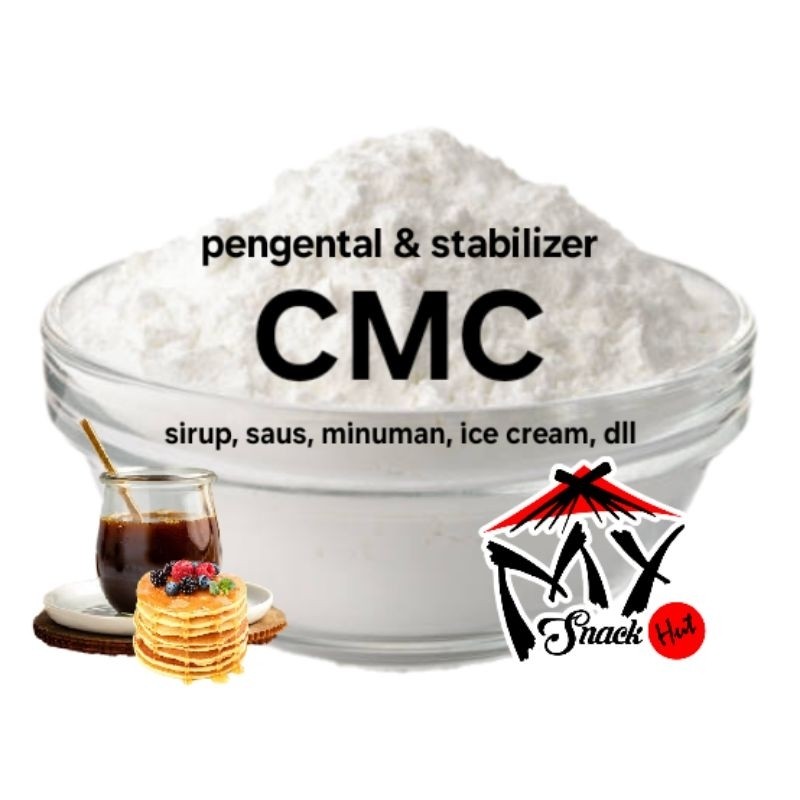 

CMC 50GR FOOD GRADE PENGENTAL STABILIZER ICE CREAM SYRUP PENGERING FONDAN FONDANT TYLOSE POWDER HALAL