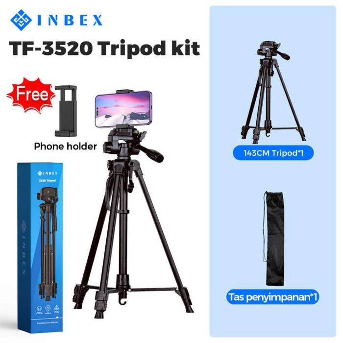 Hot Produk INBEX 3520P dudukan kamera fotografi camera tripod paduan aluminium - TF-3520p  Terbaik d