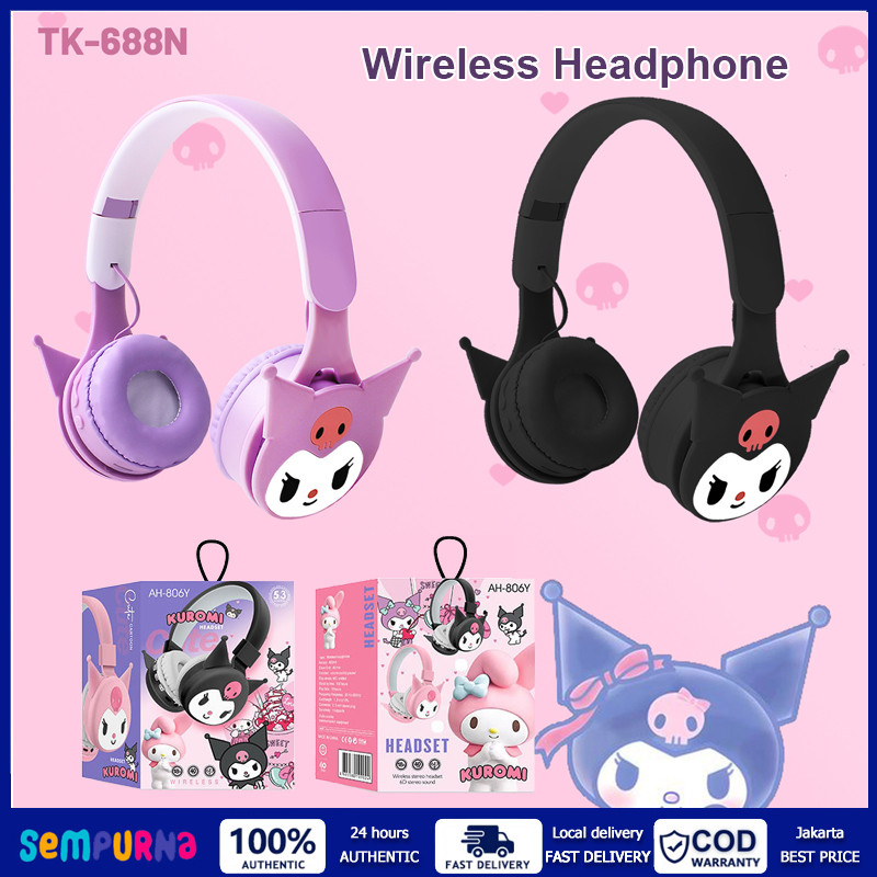 Wireless Headphone Headset Karakter Lucu Headset Headphone Bando Bluetooth 3D Gaming Bluetooth