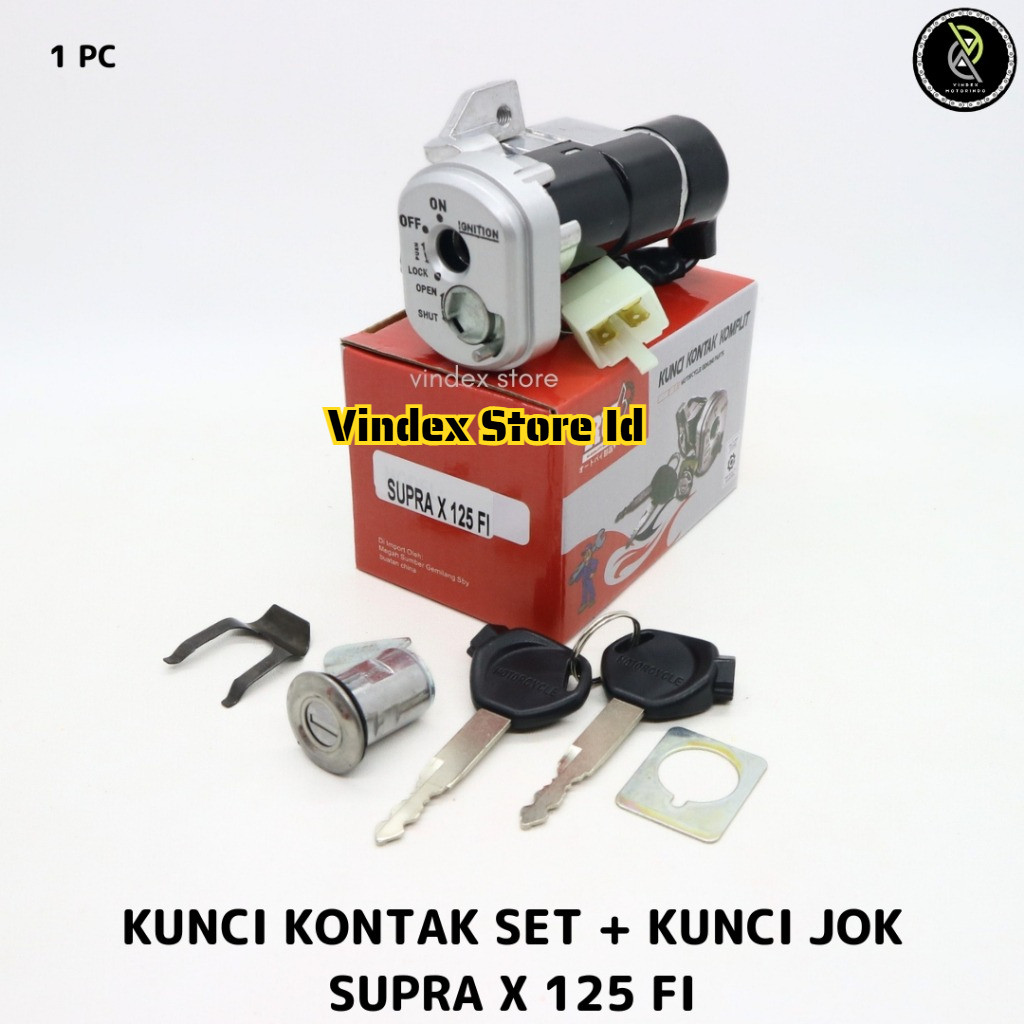PROMO KUNCI KONTAK SET KUNCI JOK SUPRA X 125 FI 2007 2008 2009 2010 2011 2012 2013 2014