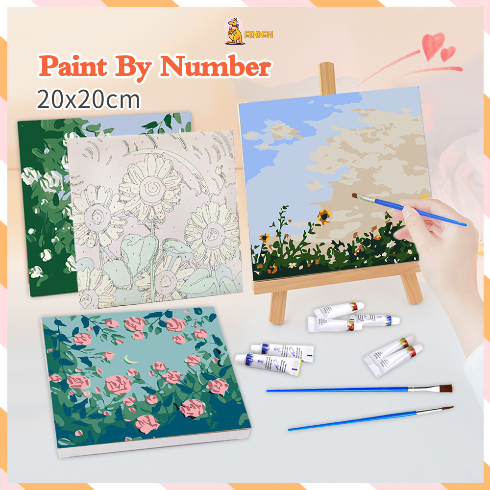 

Edden Paint by number kit 20x20cm Painting kit Diy digital painting Kanvas painting aesthetic