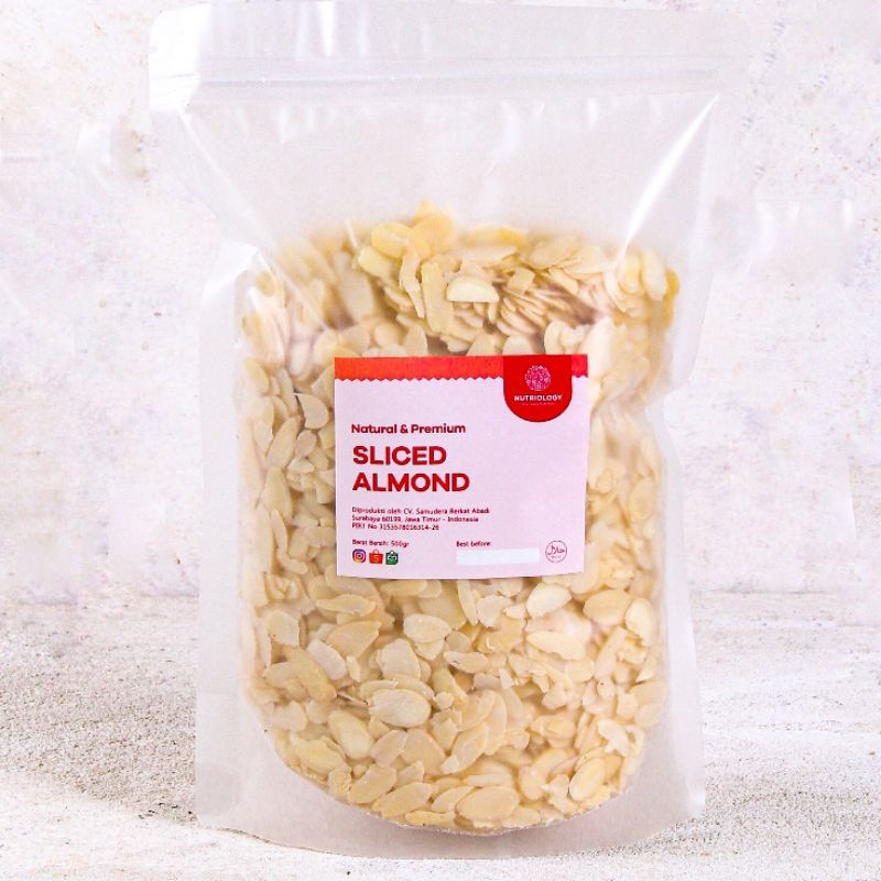 

Almond Slice Iris Mentah 500 gr Natural Premium Alami Healthy nuts superfood