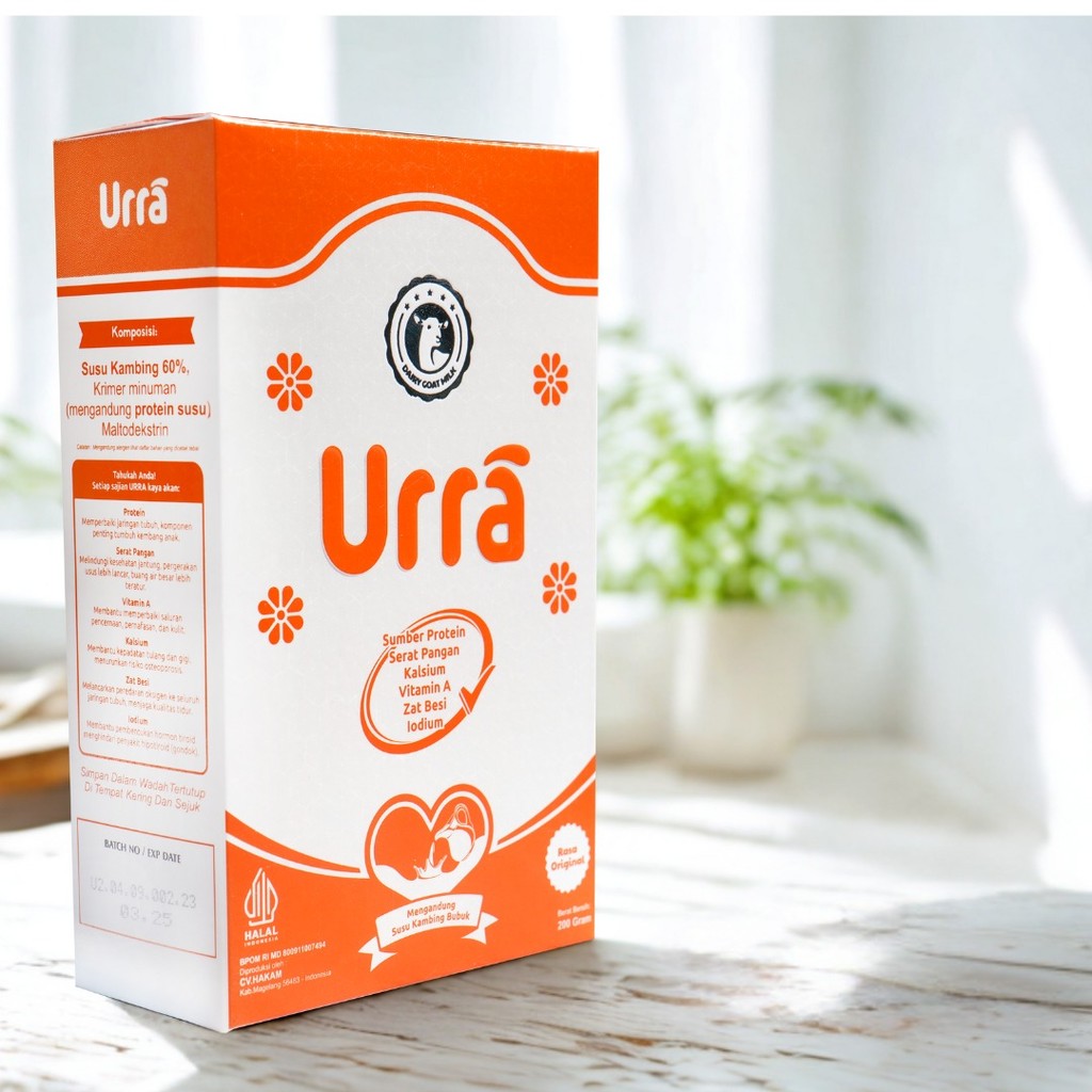 

URRA Susu Kambing Saneen meningkatkan Kecerdasan / Penambah Tinggi Badan Berat badan Anak (200gr)