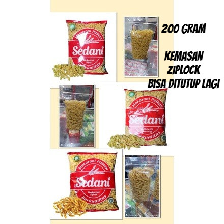 

MAKARONI SEDANI / MAKARONI BERKWALITAS 200gr