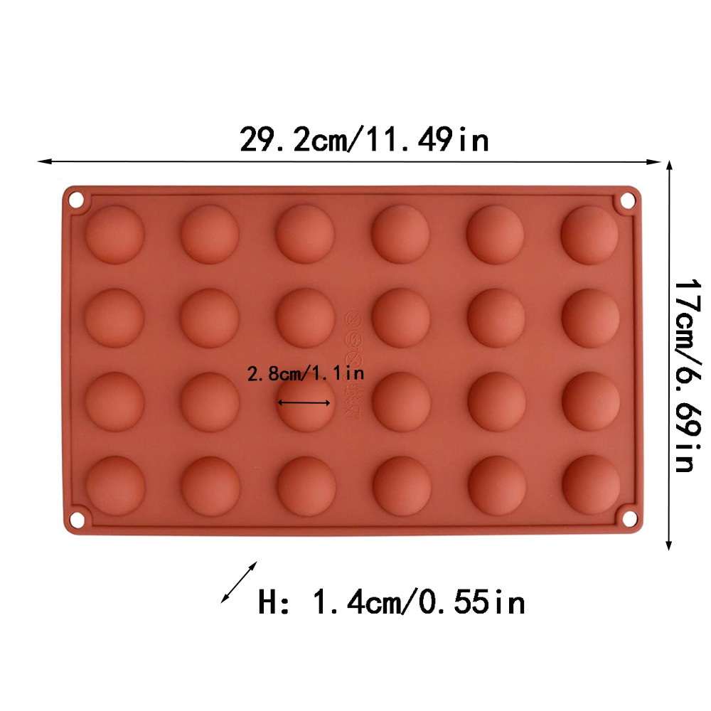 

1/3pcs Mini Hemisphere Silicone Baking Mold Half Ball Mold Hot Chocolate Bomb Cocoa Dome Mousse Ice Cream Tool