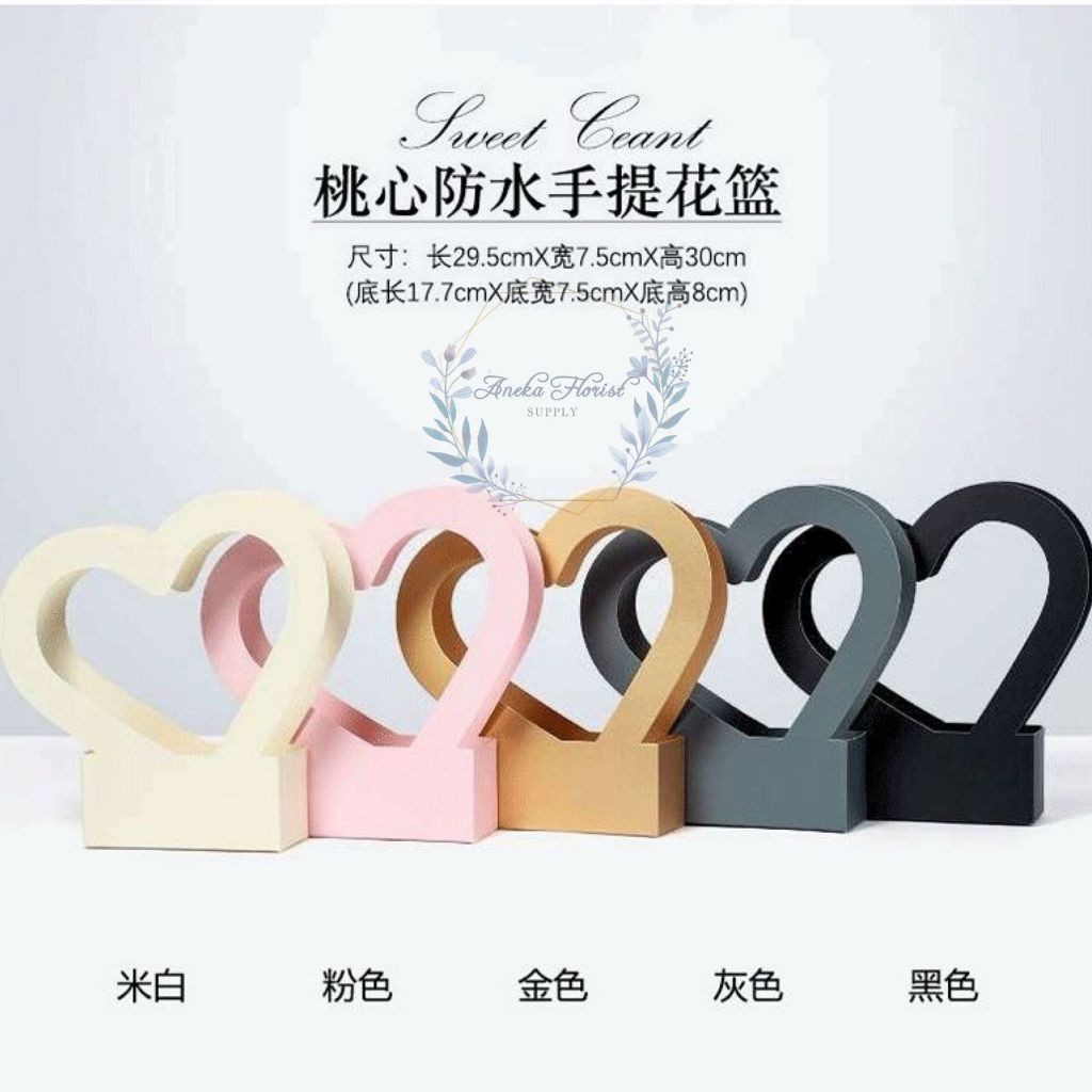 

kireipaper - ANEKAFLORIST - KOTAK LOVE - PCS - HEART BOX - FLOWER BOX - BOX TEMPAT BUNGA- KOTAK VALENTINE - KOTAK BUNGA