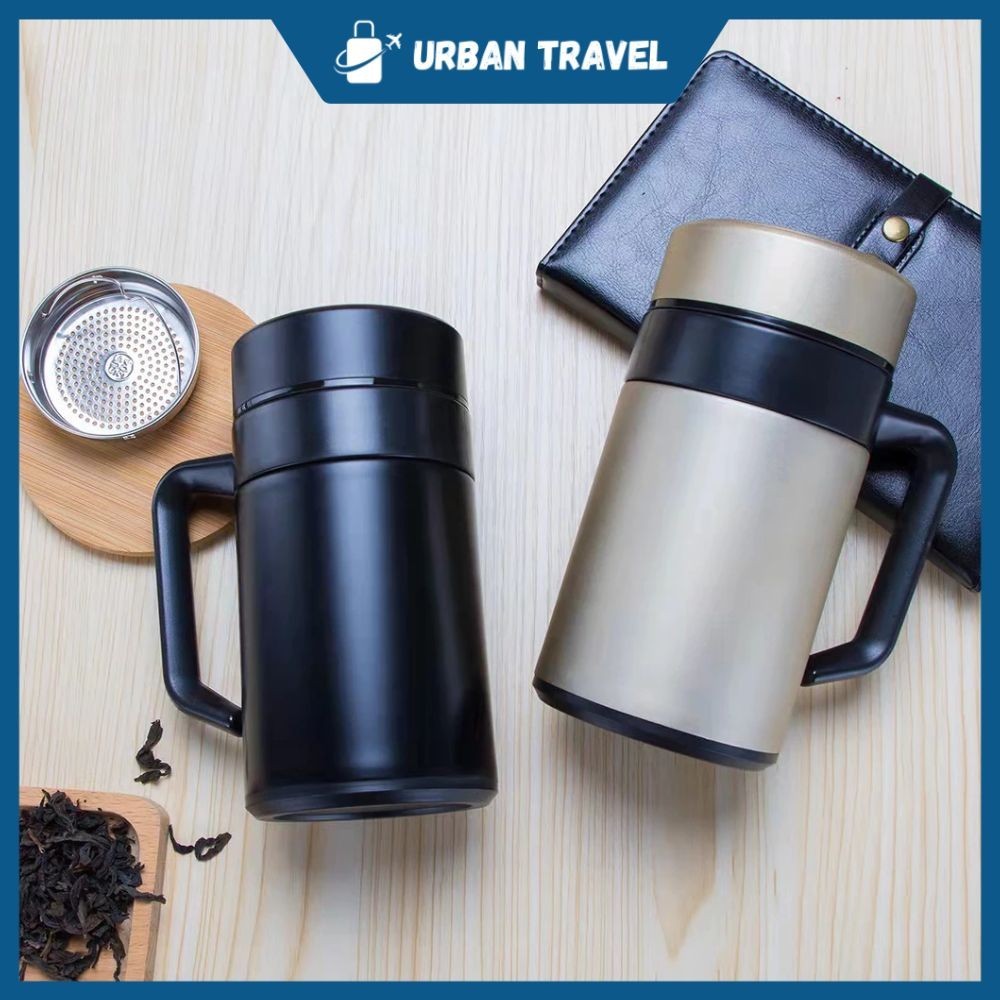 Termos Mug 400ml Gelas Cangkir Stainless Premium Tahan Panas & Dingin Cocok Untuk Teh Dan Kopi