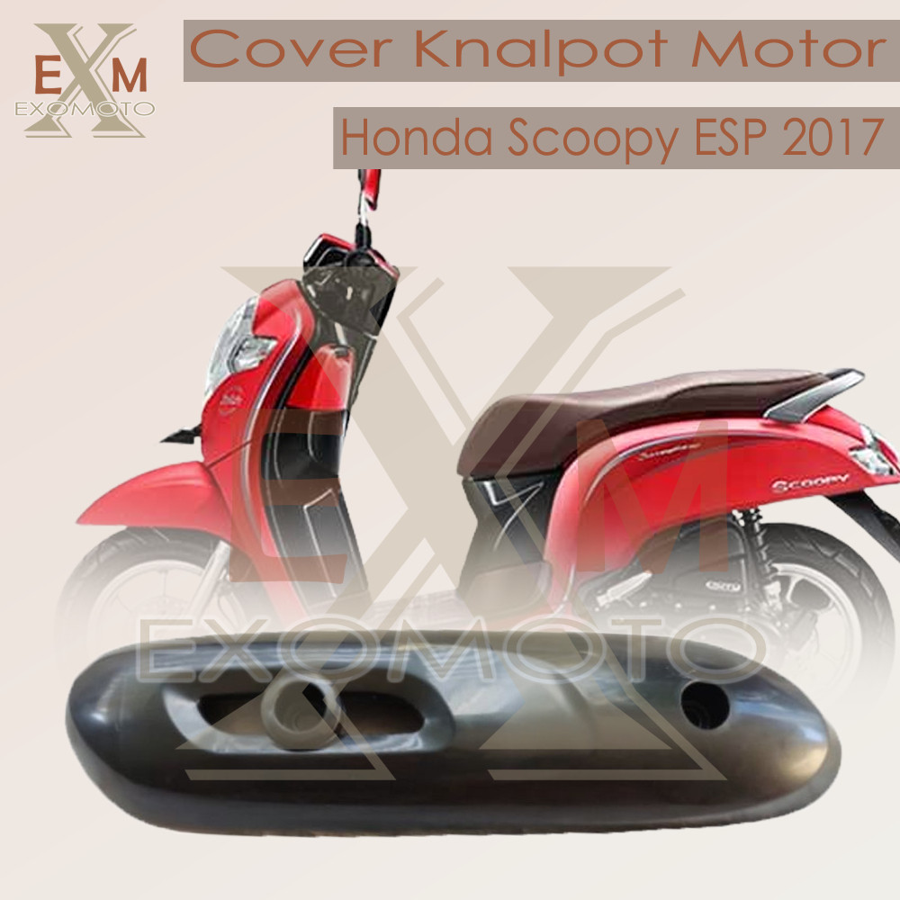 terlaris Cover Knalpot Honda Scoopy New Esp 2018 |  Cover knalpot Scoopy ESP 2018, Tameng knalpot Sc