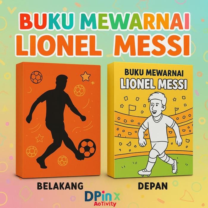 

DpinxAaTivityBuku Gambar Mewarnai [ LIONEL MESSI ] Anak Karakter Lucu – Edukasi & Hiburan Kreatif | Buku Aktivitas Belajar Menggambar untuk PAUD TK SD - A4