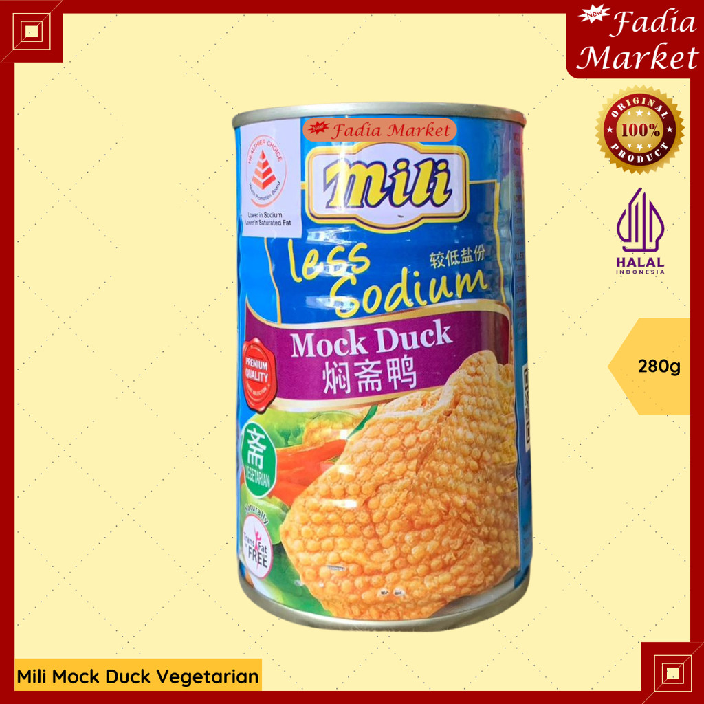 

Mili Mock Duck 200g | Daging Bebek Vegetarian Vegan Makanan Kaleng