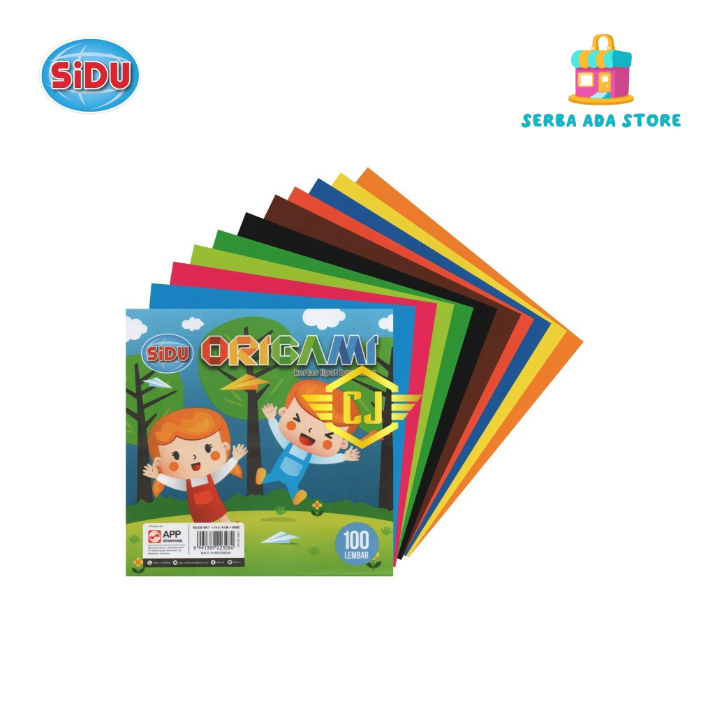 

Kertas Lipat Warna SIDU 12x12 / 16x16 Origami Paper Isi 100 Lembar - SAS88