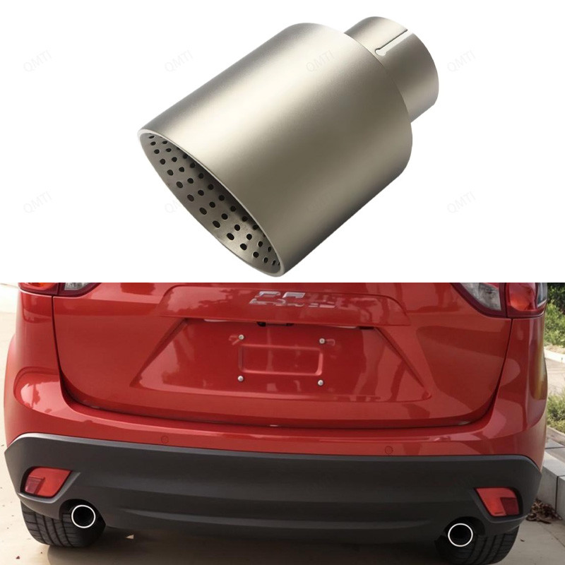 Exhaust Tip 304 Stainless Muffler Tip Exhaust Tail For Mazda CX-5 CX-4 CX-3 Axela ATENZA For 76mm Ex