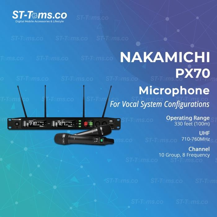 Nakamichi PX70 / PX 70 Professional Wireless Microphone with Receiver