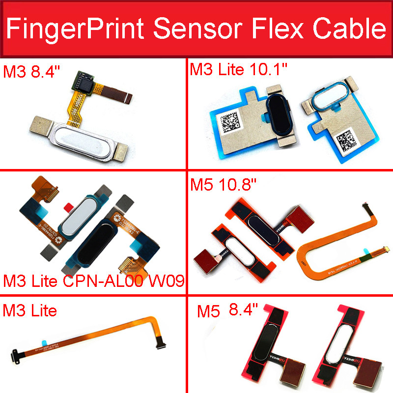 Fingerprint Sensor Home Connector Flex Cable For Huawei MediaPad M3Lite 8.4 BTV-DL09 10.1 CPN-AL00 M