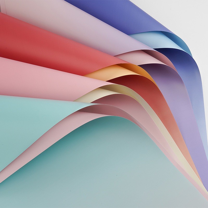 

[ 20 LEMBAR ] Kertas Bunga Buket Gradiasi Flower Wrapping Motif Gradient Florist Cellophane KB6174