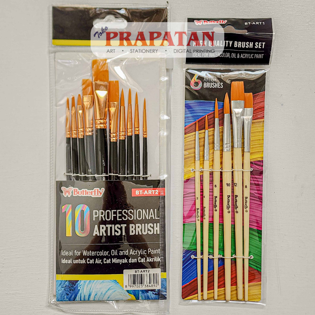 

Kuas Lukis Butterfly Set BT-ART | Paint Brush Set