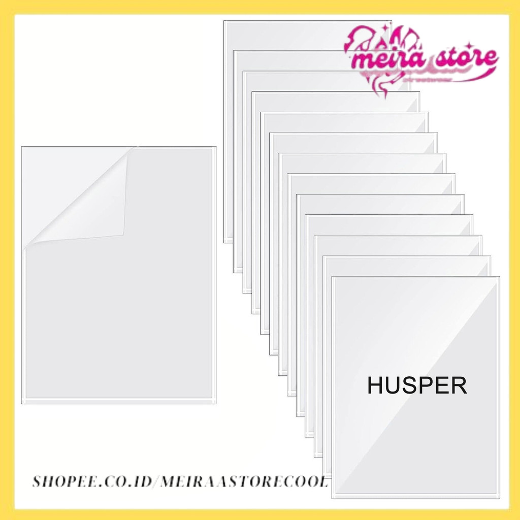 

50 PCS Self-Adhesive Laminating Sheets, 2.9 x 4.1 Inches Clear TransparentLaminating Sheets No Machine Needed