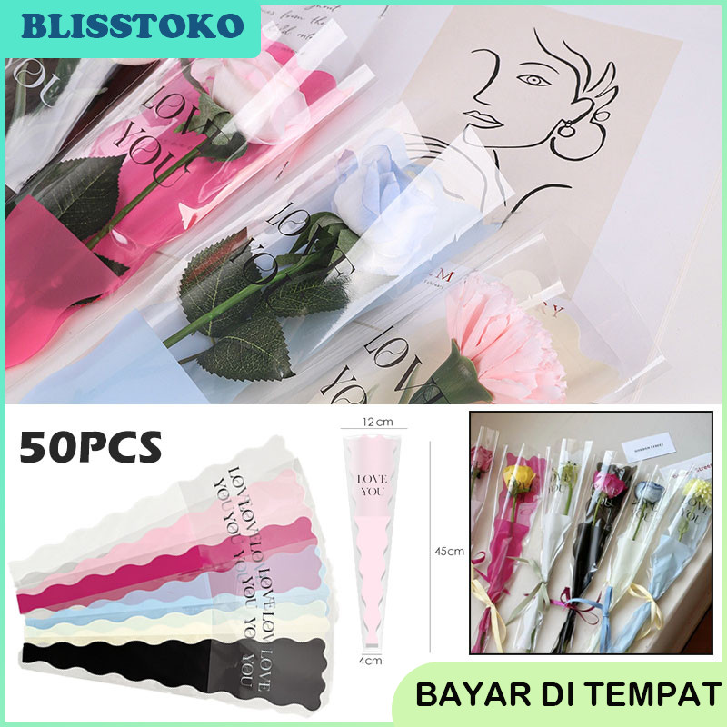 

Plastik Bungkus Buket Instan Kantong Bunga/Wrapping Plastik untuk Mini Buket Rose